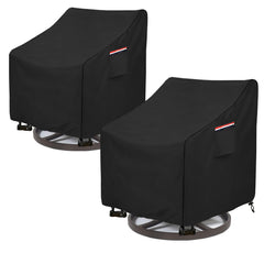 okcool patio chair cover front view in black