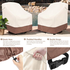 okcool Patio Chair Cover with buckle straps secured