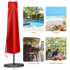 OKPOW Patio Umbrella Cover on 10ft umbrella