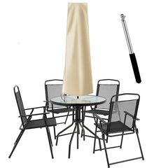 OKPOW Umbrella Cover khaki front view with long zipper