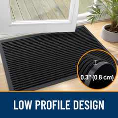 OLANLY door mat in a stylish entryway setup