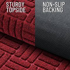 OLANLY doormat capturing dirt and moisture close-up