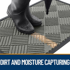 OLANLY doormat capturing dirt and moisture in a doorway
