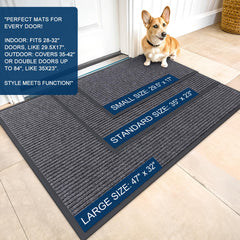 OLANLY doormat showing modern stripe pattern