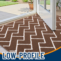 OLANLY doormat textured rubber backing for grip
