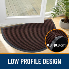 OLANLY doormat with water absorbing feature displayed