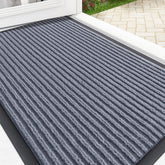 OLANLY Front Door Mat 33x21 ash grey front view