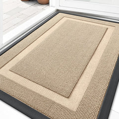 OLANLY Front Door Mat 33x21 off-white colour front view