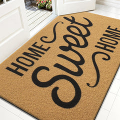 OLANLY Front Door Mat 35x23 inches brown front view