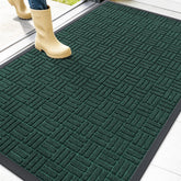 OLANLY front door mat 47x32 heavy-duty rubber backing view