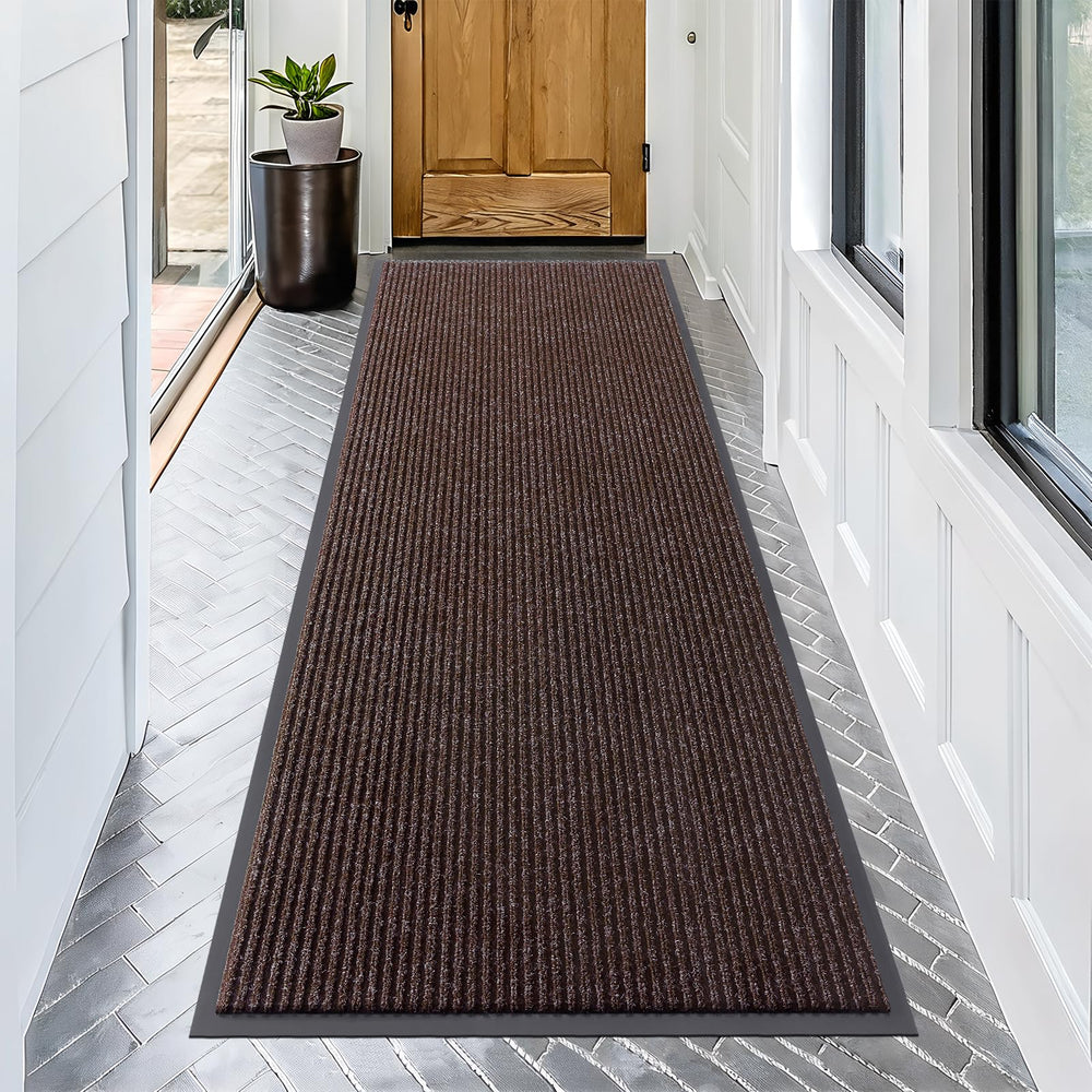 OLANLY Front Door Mat 71x30 tan colour front view