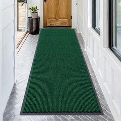 OLANLY Front Door Mat 71x34 green model front view