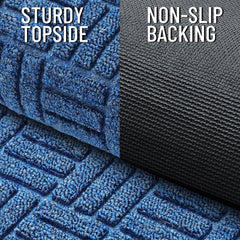 OLANLY Front Door Mat showing rubber backing