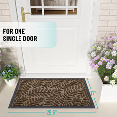 OLANLY heavy-duty doormat showing textured surface
