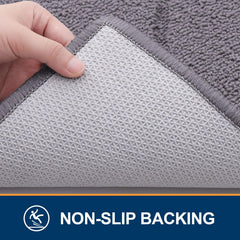 OLANLY Indoor Door Mat 32x20 grey in entryway