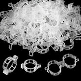 Oligei 200 Pcs Plastic Plant Support Clips in packaging