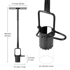 Omesata Sod Plugger showing dual-pedal design