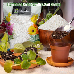 Omitgoter Horticultural Perlite in a gardening setting