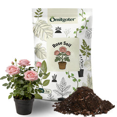 Omitgoter Rose Soil Potting Soil 1qt packaging front view
