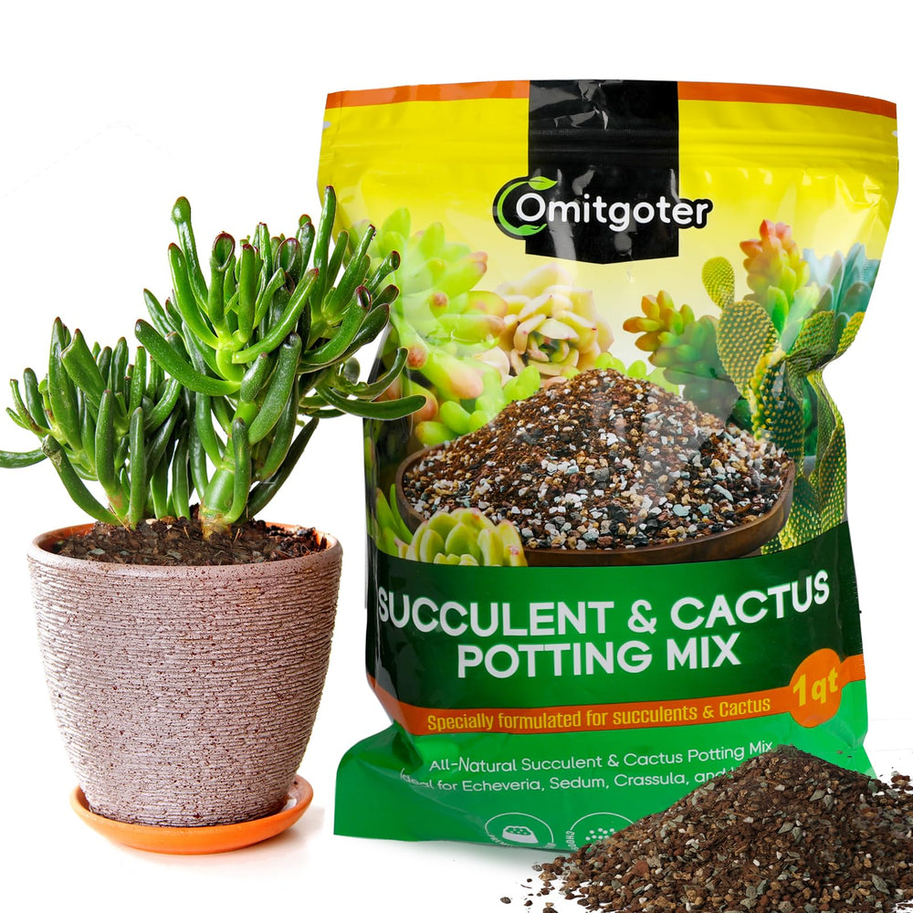 Omitgoter Succulent & Cactus Soil Potting Mix 1qt front view
