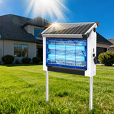 OnBeam Solar Bug Zapper Outdoor front view with white finish