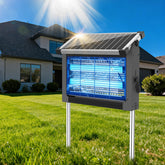 OnBeam Solar Bug Zapper outdoor view, light gray color