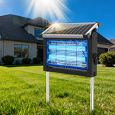 OnBeam Solar Bug Zapper outdoor view with solar panel