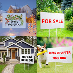 ONEXIZ 12 Pack of yard signs displayed together