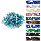 onlyfire 10 lbs Fire Glass Rocks Aqua Blue front view