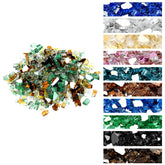 onlyfire 10 lbs Fire Glass Rocks Copper Gold Light Green