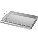 onlyfire 23" x 16" stainless steel cooking griddle front view