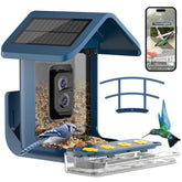 onlyfly bird feeder with camera deep blue front view