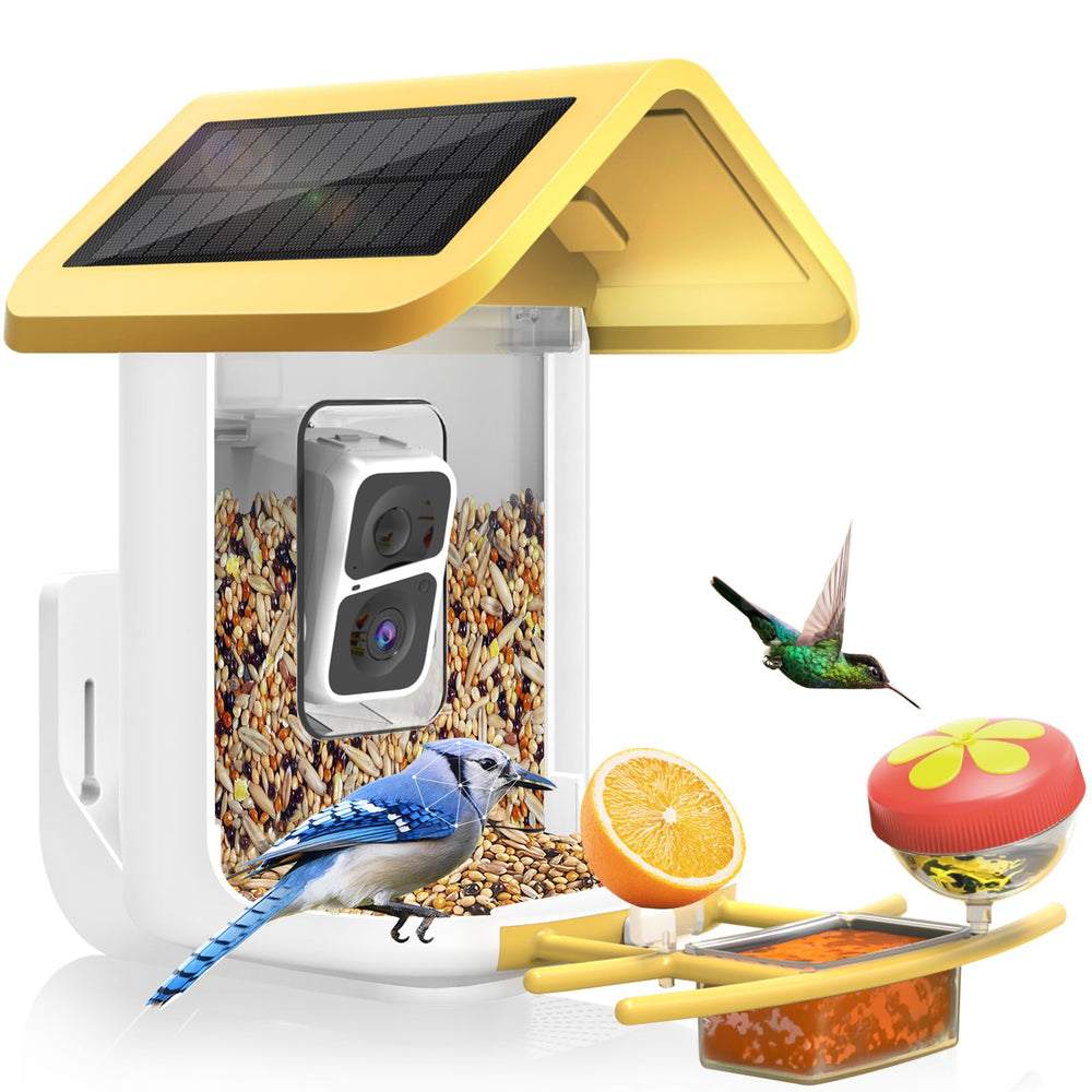 onlyfly Smart Bird Feeder with 2K camera, front view