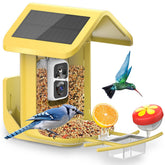 onlyfly Smart Bird Feeder with 2K HD camera and solar panels