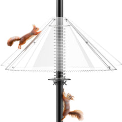 onlyfly Squirrel Baffle for Bird Feeder Pole, clear design