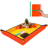 Onlysuki large repotting mat in orange, front view