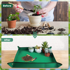 Onlysuki Plant Repotting Mat corners with copper buckles