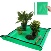 Onlysuki Repotting Mat front view, pale green, 26.8 inches
