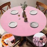 opstellen Round Tablecloth pink model front view