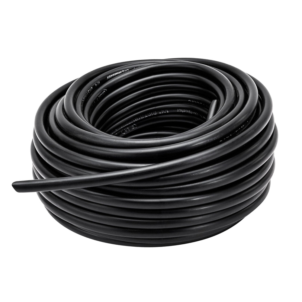 Orbit 1/4-inch x 50' black drip blank tubing front view