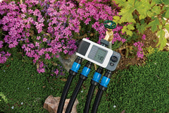 Orbit 4-Port Timer showing Bluetooth control features
