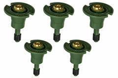 Orbit 54028 Plastic Pop-Up Sprinkler side view with brass nozzle