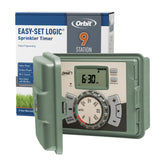 Orbit 57899 9-Station Sprinkler Timer front view in green