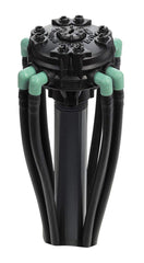 Orbit 8-Port Drip Irrigation Manifold in garden setup