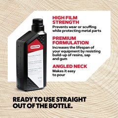 Oregon Bar & Chain Oil 1 Quart bottle side view