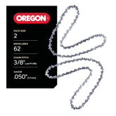 Oregon Chainsaw Chain 3/8" LP,.050" Gauge front view