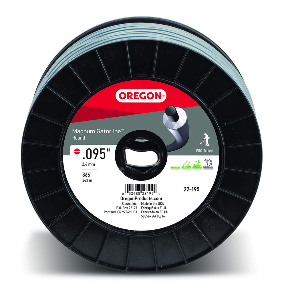 Oregon Magnum Gatorline 095 Trimmer Line 866-foot spool front view