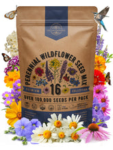 Organo Republic 16 Perennial Wildflower Seeds Mix packet front view