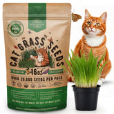 Organo Republic Cat Grass Seeds Mix 16 oz front view
