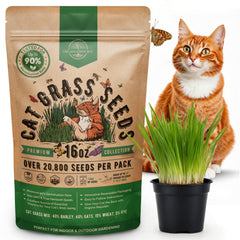 Organo Republic Cat Grass Seeds Mix 16 oz front view